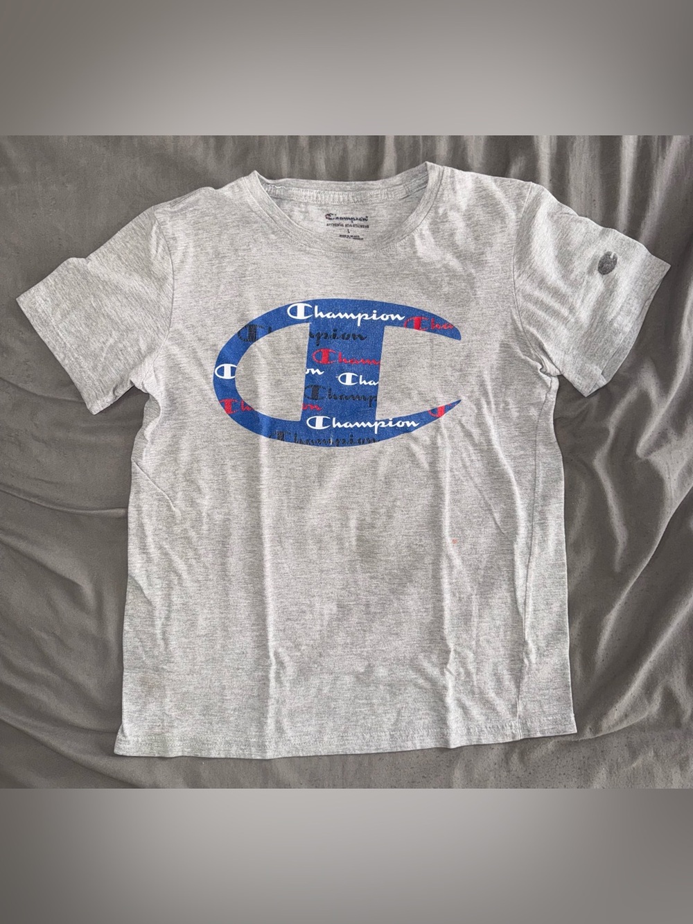 Champion Authentic Athleticwear Big C Logo T-Shirt — Youth L